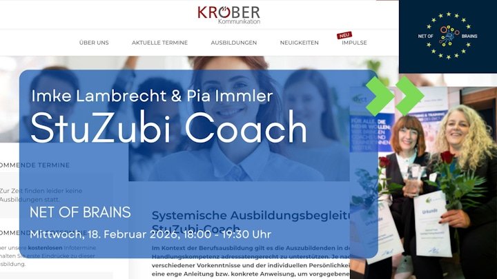 StuZubi Coach – Gewinnerinnen des dvct Award 2025 zu Gast