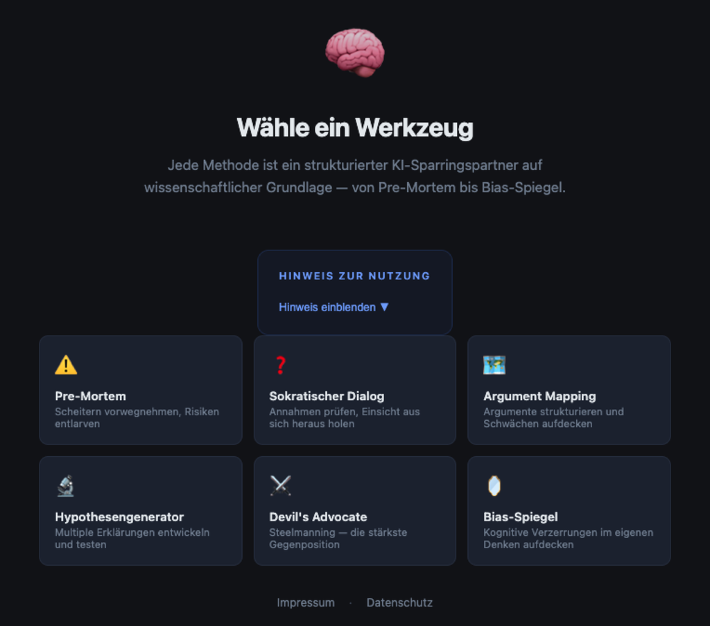 Denkwerkzeuge · Einzellizenz · 1 Jahr